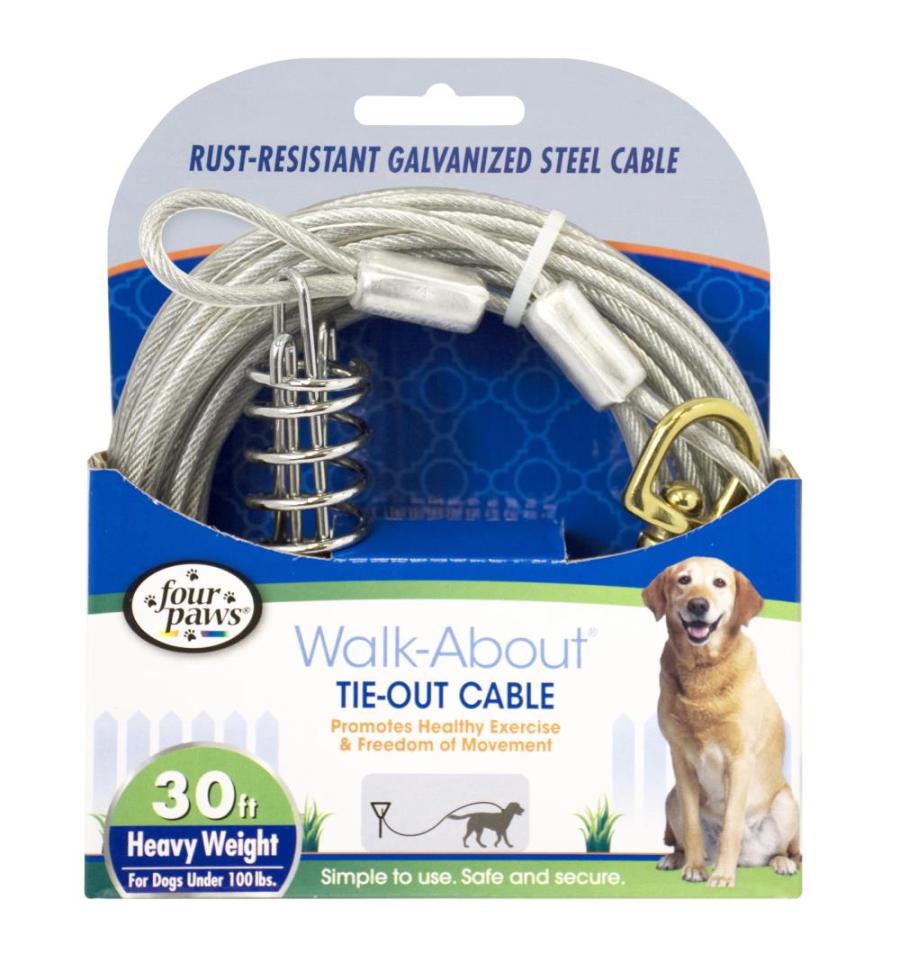 Four Paws Heavy Weight Tie Out Cable Silver - Image 5