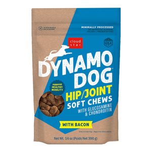 Cloud Star Dynamo Hip & Joint Soft Chews Bacon & Cheese Dog Treats, 14 oz