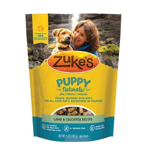 Zuke's Puppy Naturals Lamb & Chickpea Dog Treats, 5 oz
