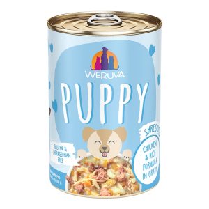 Weruva Puppy Chicken & Rice Formula Wet Dog Food, 14 oz (Case of 10)