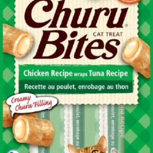 Inaba Churu Bites Cat Treats, Tuna, 0.35 oz 3 Pack (Case of 6)