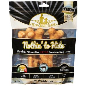 Nothin' to Hide Ultra Wishbone Beef, 7 in Dog Chews, 2 Pack